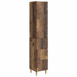 Cabinet Set 2 pcs Old Wood 33 x 34.5 x 90 cm Engineered Wood 3416734