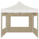 Professional Folding Party Tent with Walls Aluminium 2x2 m Cream 48930