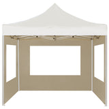 Professional Folding Party Tent with Walls Aluminium 2x2 m Cream 48930