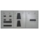 Wall-mounted Peg Boards 3 pcs 40x58 cm Steel 145351