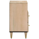 ZNTS Bedside Cabinet 50x33x60 cm Solid Wood Mango 358258