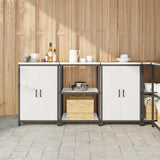 Kitchen Storage Set HATTEM 3 pcs White Cold-rolled Steel 3392695