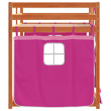 Bunk Bed without Mattress Pink 90x200 cm Solid Wood Pine 3283948