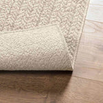 ZNTS Rug ZIZUR Cream 80x150 cm Jute Look Indoor and Outdoor 4010359