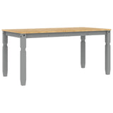 Dining Table Corona Grey 160x80x75 cm Solid Wood Pine 4005718