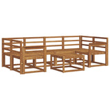 Outdoor Sofa Set 7 pcs Natural Solid Acacia Wood 3366067