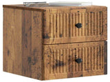 Wall-Mounted Bedside Cabinet Old Wood 33 x 34.5 x 40 cm 897971