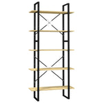 5-Tier Book Cabinet 80x30x175 cm Pinewood 3081993