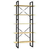 5-Tier Book Cabinet 80x30x175 cm Pinewood 3081993