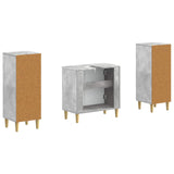 2 Piece Bathroom Cabinet Set ARNHEM Concrete Grey 3418011