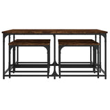Nesting Coffee Tables 5 pcs Smoked Oak Engineered Wood 835336