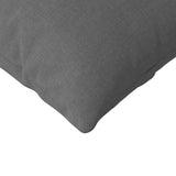 Sofa Pillows 2 pcs Dark Grey 145 x 40 cm Fabric 42013826