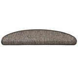 Stair Mats Self-adhesive Sisal-Look 30 pcs 65x21x4 cm Grey and Beige 3365872