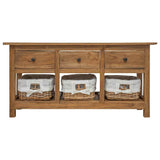 Sideboard Solid Mahogany Wood 100x30x50 cm 244488