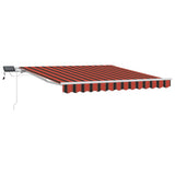 Retractable Awning Orange and brown 300 x 250 cm 3329938