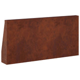 Retaining Wall 4 pcs 40 x 12 x 30 cm Weathering Steel Rusty 3449057