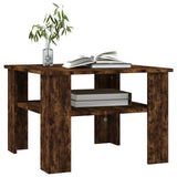 Coffee Table Smoked Oak 60x60x42 cm Engineered Wood 815264