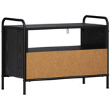 TV Cabinet 67.5 x 33 x 50 cm Black Oak Engineered Wood 8013686