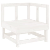 Garden Corner Sofas 2 pcs White Solid Wood Pine 825395