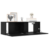 TV Cabinet Set 8 pcs 100 x 30 x 30 cm Black Oak Engineered Wood 3438609