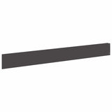 Lawn Edging 10 pcs 100 x 12 cm Steel Black 8008784