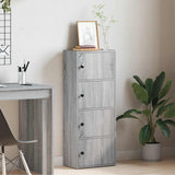 Bookcase Grey Sonoma 40x24x102 cm Engineered Wood 860378