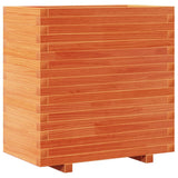 Garden Planter Wax Brown 70x40x72 cm Solid Wood Pine 3282631