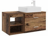 Bathroom Furniture Set 2 pcs Old Wood Engineered Wood 3403886