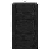 Sideboard with Drawer Black Oak 40 x 33 x 70 cm Engineered wood 881002