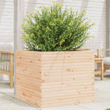 ZNTS Garden Planter 80x80x68.5 cm Solid Wood Pine 3282479