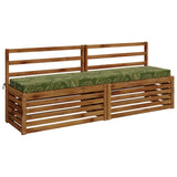 2-Piece Bench Cushions SOEST 2 pcs 100% Polyester Leaf Design 949995