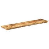 Table Top 160x20x3.8 cm Live Edge Solid Wood Rough Mango 370376