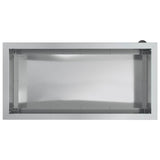 Garden Planter with LED Silver 40 x 80 x 40 cm Galvanised Steel 8008164