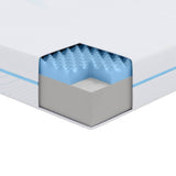 Mattress White 100 x 200 cm Foam 4106291