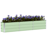 Planter Green 240 x 40 x 45 cm Steel 42018240