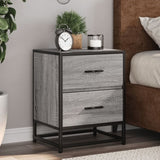 ZNTS Bedside Cabinet Grey Sonoma 40x31x50 cm Engineered Wood 848680