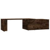 Coffee Table Smoked Oak 150x50x35 cm Engineered Wood 815468