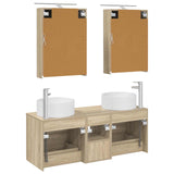 Bathroom Furniture Set 5 pcs Sonoma Oak 3407073