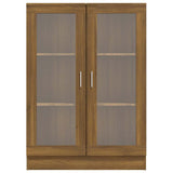 Vitrine Cabinet Brown Oak 82.5x30.5x115 cm Engineered Wood 815620