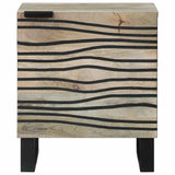 Bedside Cabinet 2 pcs White and Black 40 x 33 x 46 cm 4017969