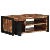 ZNTS Coffee Table Multicolour 90x50x36 cm Solid Wood Reclaimed 4013554