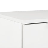 Sideboard High Gloss White 71x35x80 cm Engineered Wood 283715
