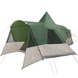 Teepee Tent 8-Person with Roof Green 720 x 465 x 295 cm 42003996