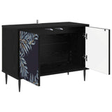 TV Cabinet DOKKUM 69 x 33 x 50.5 cm Black Oak Engineered Wood 8007017