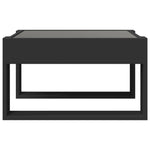 ZNTS Coffee Table with Infinity LED Black 50x53x30 cm 847624