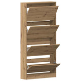 Shoe Cabinet Artisan oak 80 x 21 x 163.5 cm Engineered wood 3334026