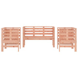 ZNTS 3 Piece Garden Lounge Set Solid Wood Douglas 825147