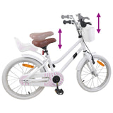 Kids Bike 18 Inches for 5-7 Years Old White 42009232