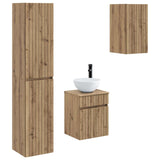 Bathroom Furniture Set 3 pcs Artisan Oak 33 x 34.5 x 160 cm 3406092