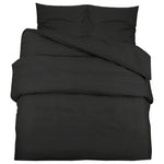 ZNTS Duvet Cover Set Black 240x220 cm Cotton 136112